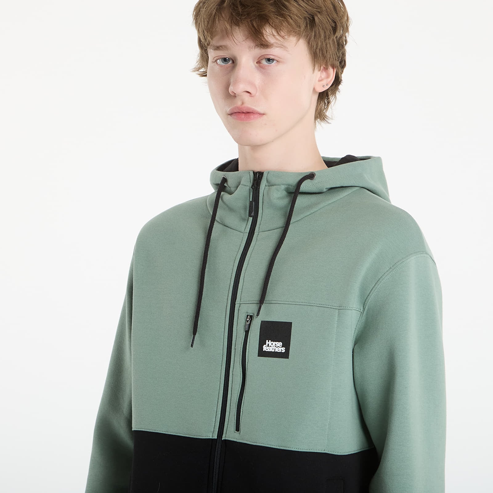 Meeste kampsunid Horsefeathers Vick Sweatshirt Iceberg Green/ Black