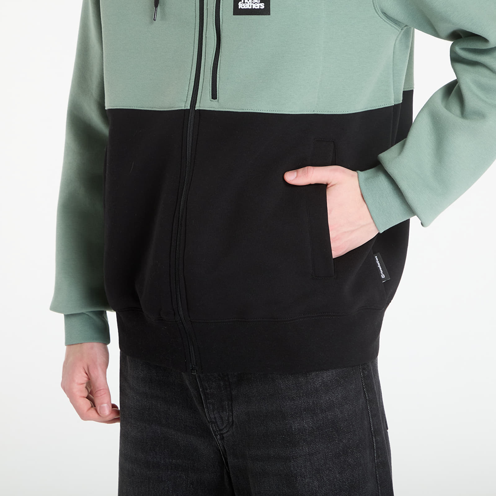 Meeste kampsunid Horsefeathers Vick Sweatshirt Iceberg Green/ Black