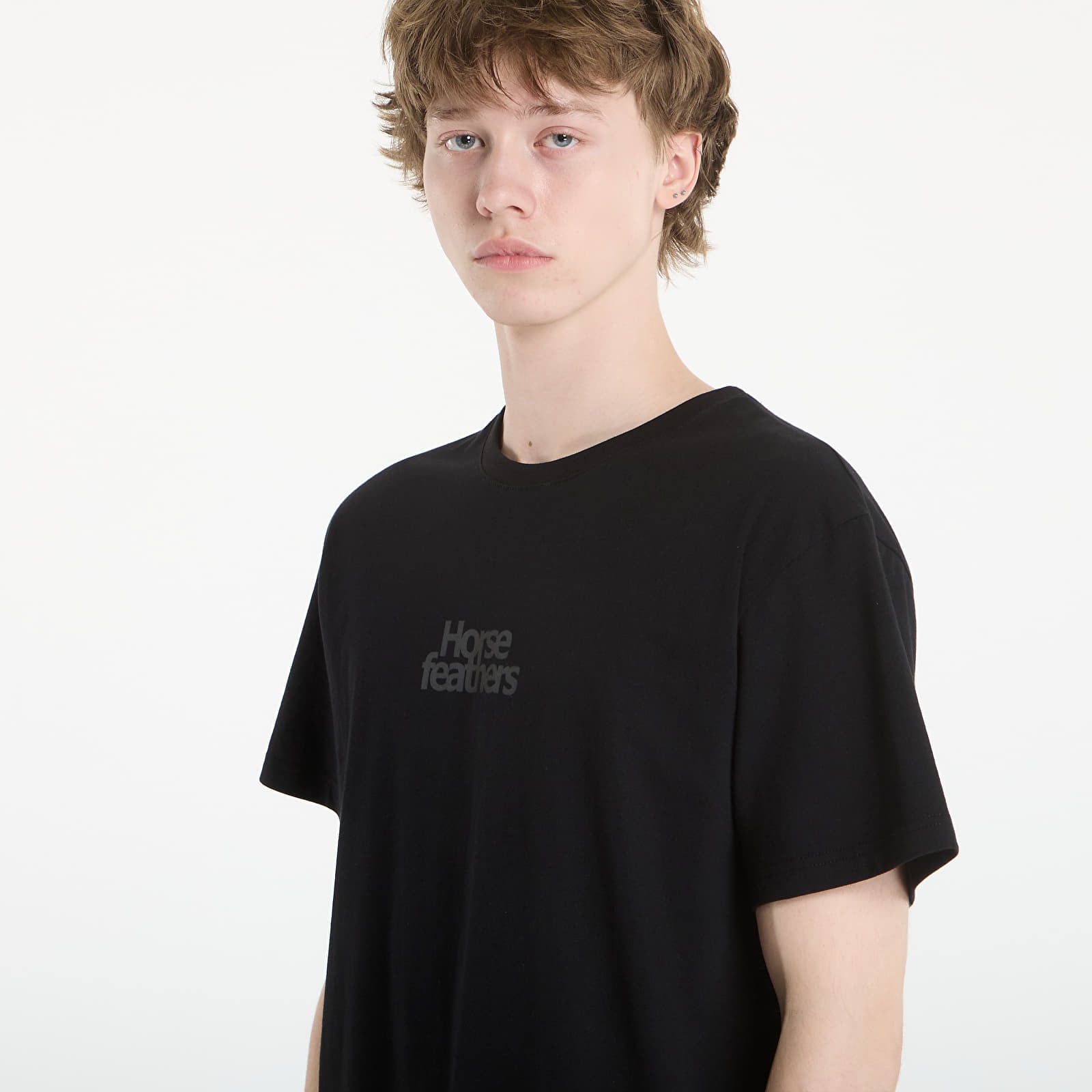 Pánske tričká Horsefeathers Strict T-Shirt Black