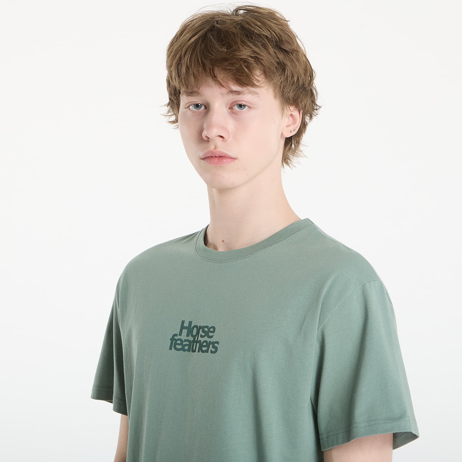 T-shirts til mænd Horsefeathers Strict T-Shirt Iceberg Green