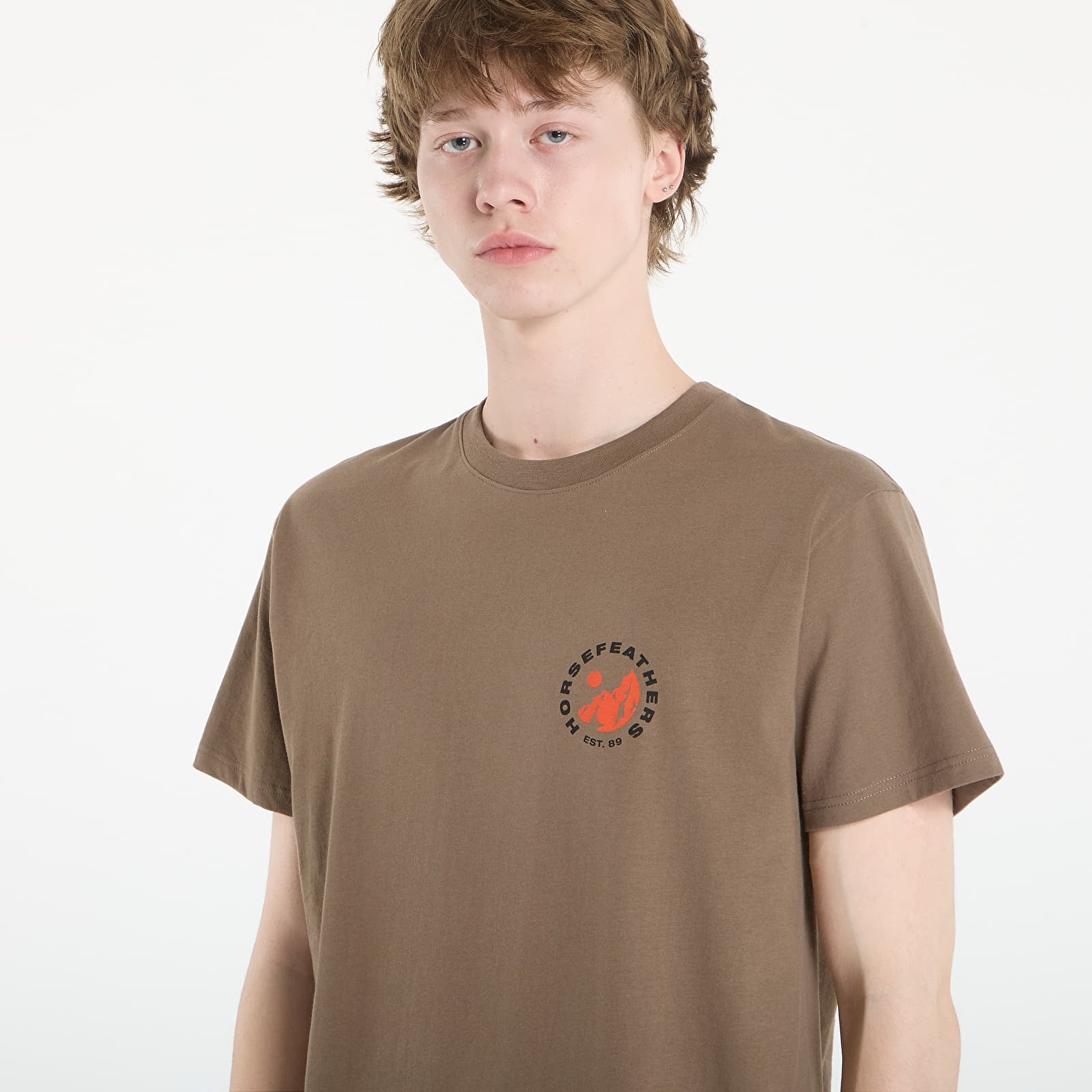 Ανδρικά μπλουζάκια Horsefeathers Altitude T-Shirt Fossil