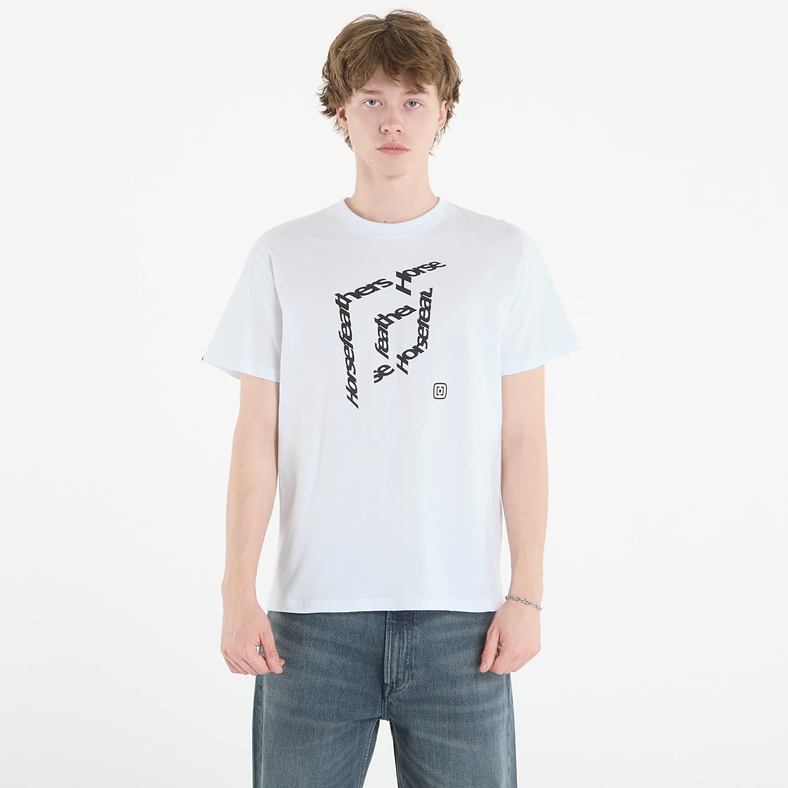 Тениска Horsefeathers Cube T-Shirt White L