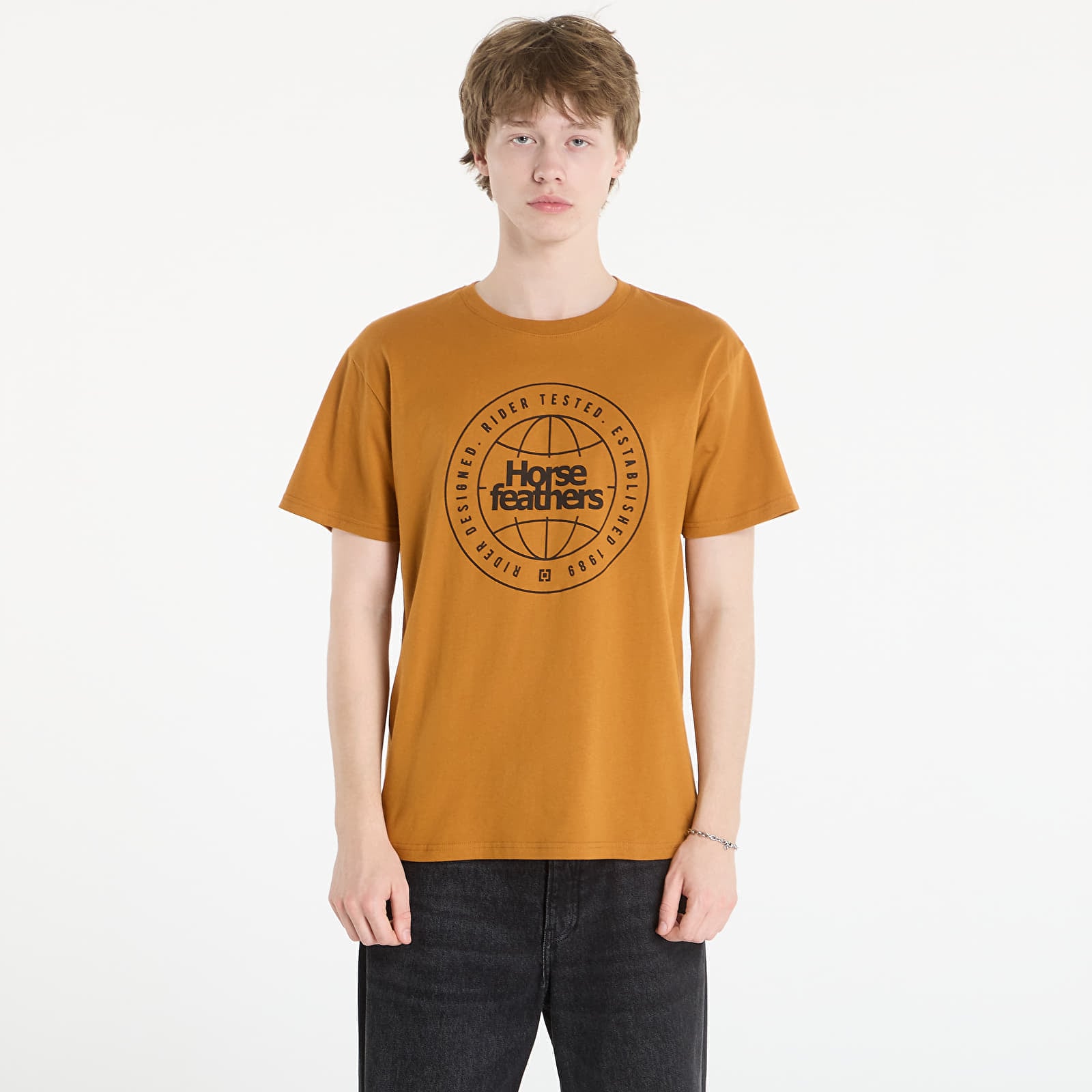 T-shirt Horsefeathers Global T-Shirt Pumpkin M