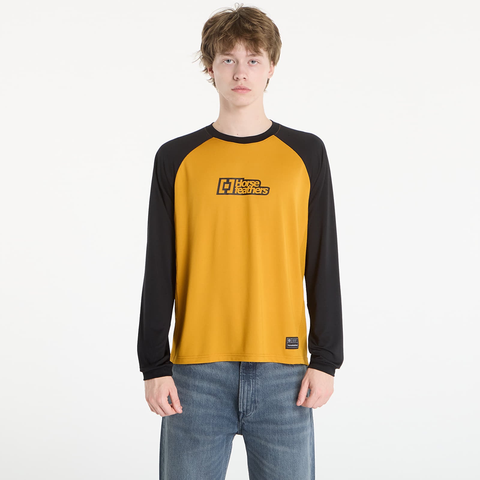 Jersey Horsefeathers Spike Ls Bike Jersey Sunflower/ Black L