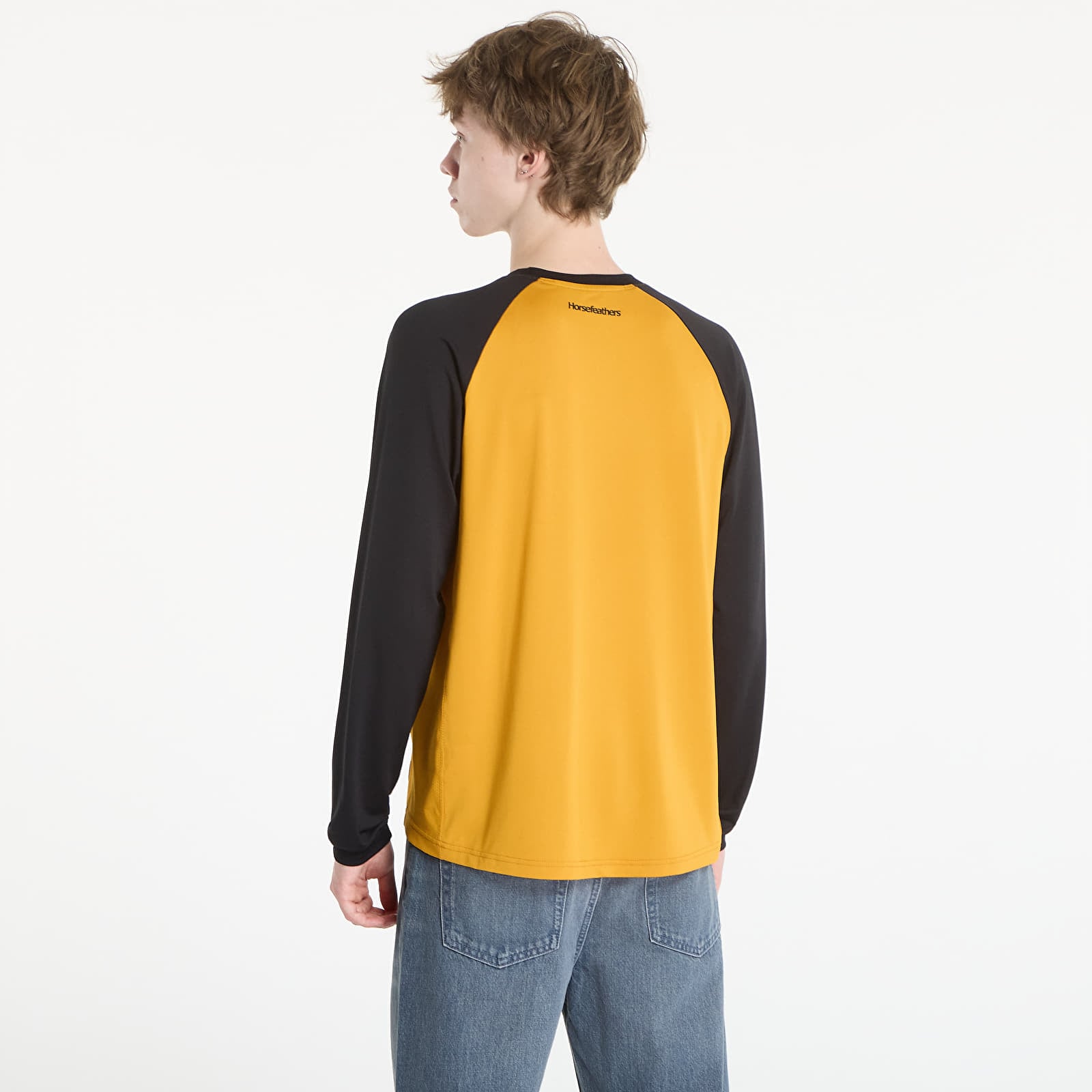 Vīriešu krekliņi Horsefeathers Spike Ls Bike Jersey Sunflower/ Black