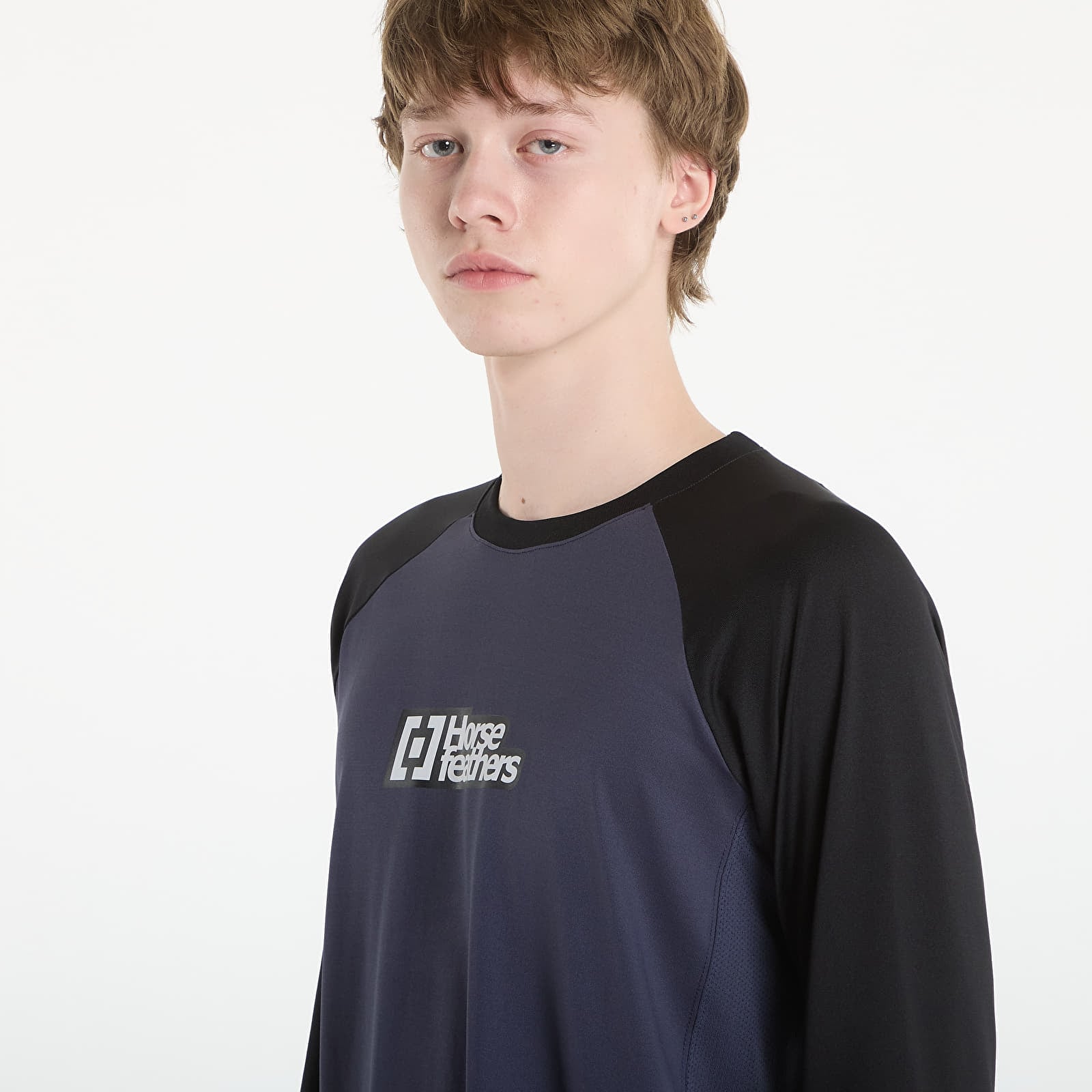 Muški dresovi Horsefeathers Spike Ls Bike Jersey Indigo/ Black