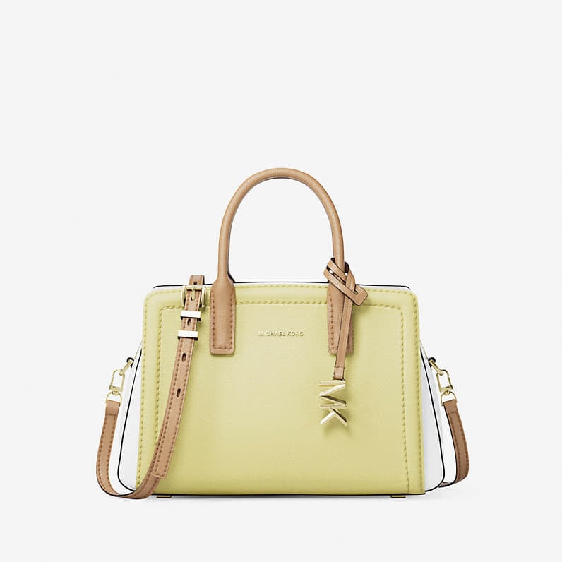 Чанти Michael Kors Laila Extra-Small Color-Block Leather Crossbody Bag Lemon Multi