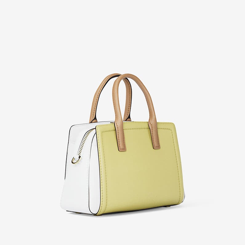 Чанти Michael Kors Laila Extra-Small Color-Block Leather Crossbody Bag Lemon Multi