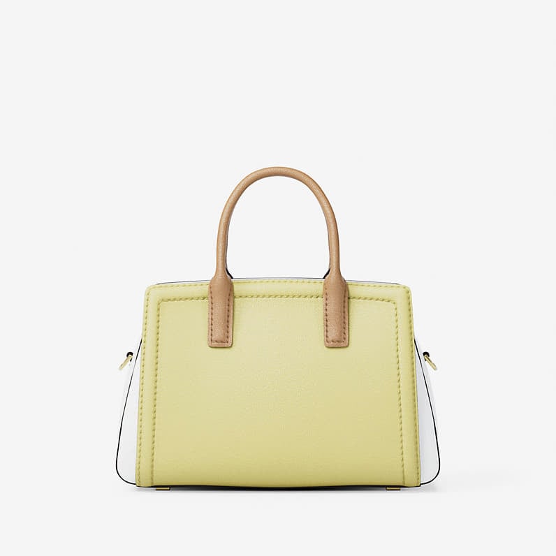 Чанти Michael Kors Laila Extra-Small Color-Block Leather Crossbody Bag Lemon Multi