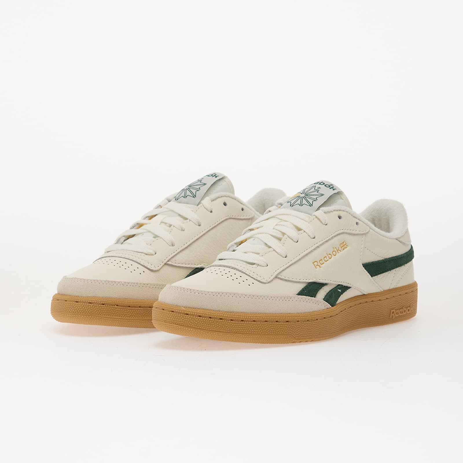 Men's sneakers and shoes Reebok Club C Revenge Vintage Chalk/ Dark Green/ Gum