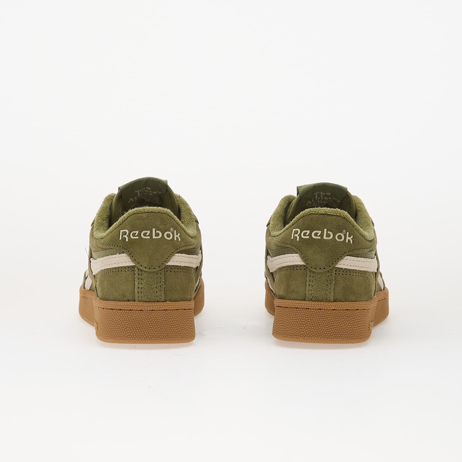 Vīriešu čības un apavi Reebok Club C Revenge Vintage Gritty Green/ Alabaster/ Gum