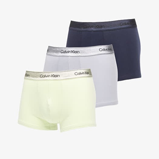Bokseršorti Calvin Klein Trunk 3-Pack Green