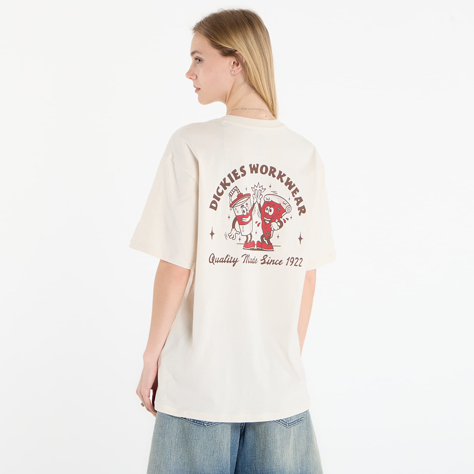 Moške majice  Dickies Pizza Tee UNISEX Beige