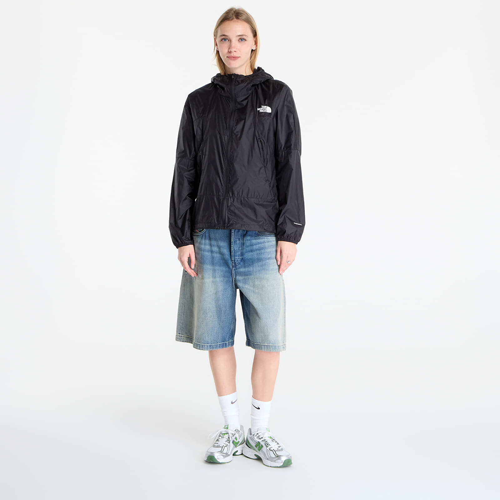 Women's Windbreakers The North Face W Ridgelite Futurefleece Wind Jacket TNF Black