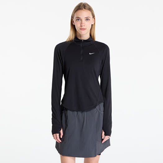 Póló Nike Tempo Women's Dri-FIT 1/4-Zip Running Top Black/ Reflective Silv