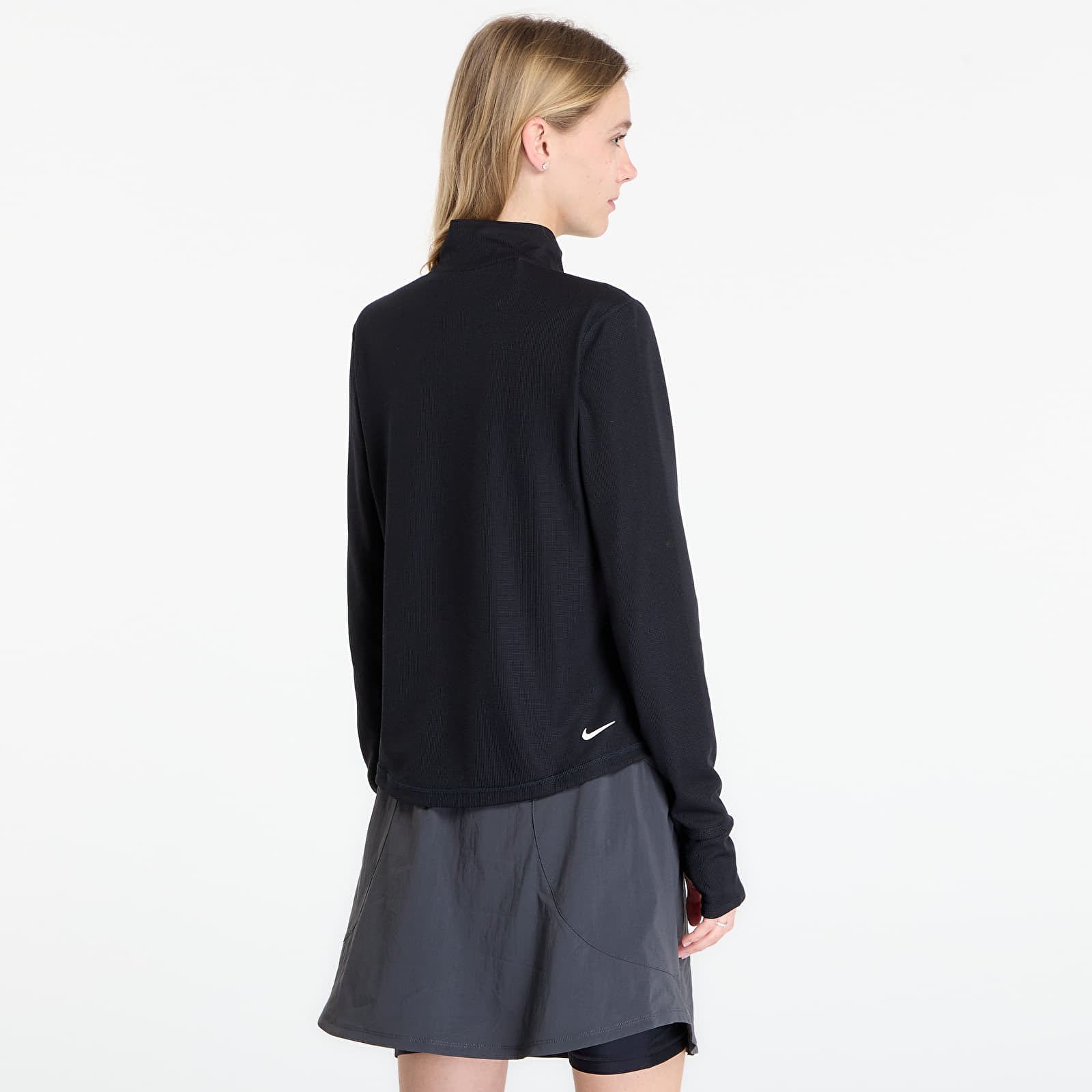 Women's T-shirts Nike ACG Women's Dri-FIT 1/2-Zip Trail Running Top Black/ Black/ Summit White