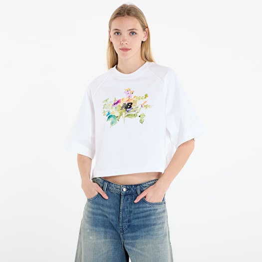 Póló New Balance Watercolor Multi Boxy T-Shirt White