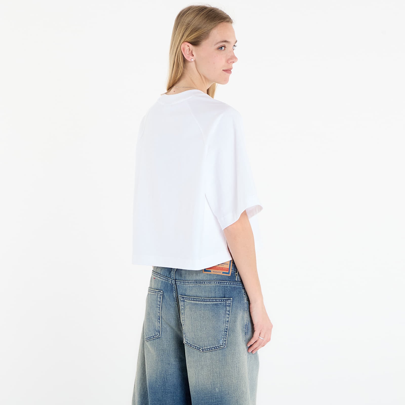 Women's T-shirts New Balance Watercolor Multi Boxy T-Shirt White