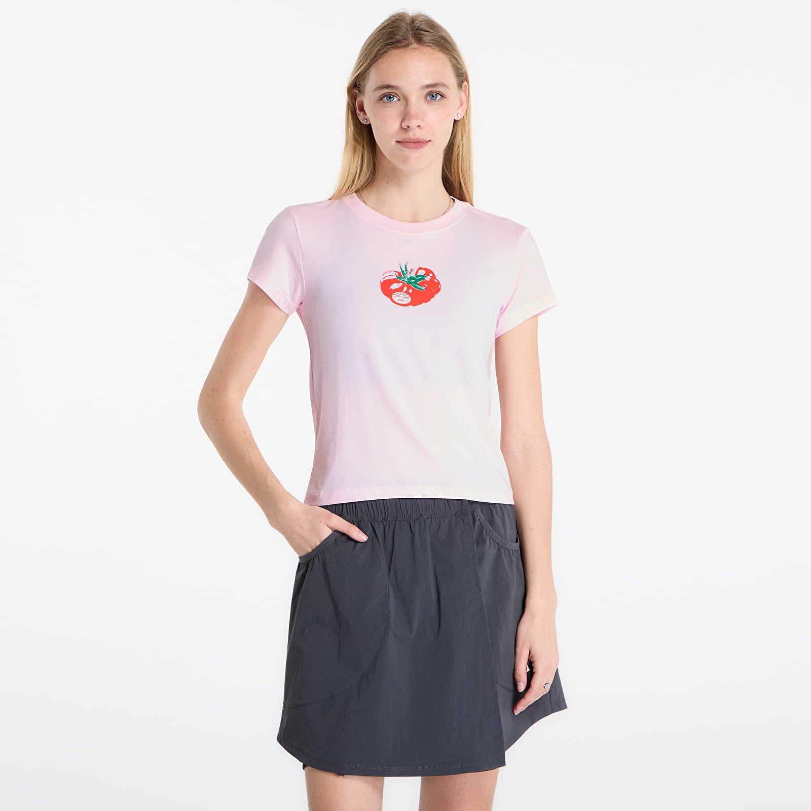 T-shirt Nike Sportswear Chill Knit Women's Slim Cropped T-Shirt Pink Foam M