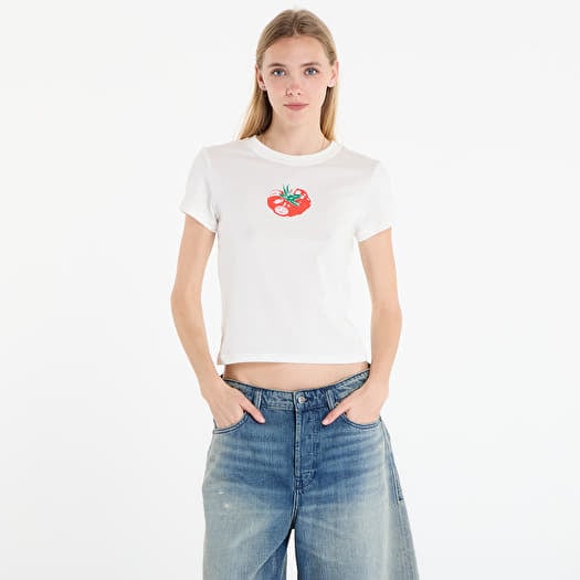 Póló Nike Sportswear Chill Knit Women's Slim Cropped T-Shirt Sail