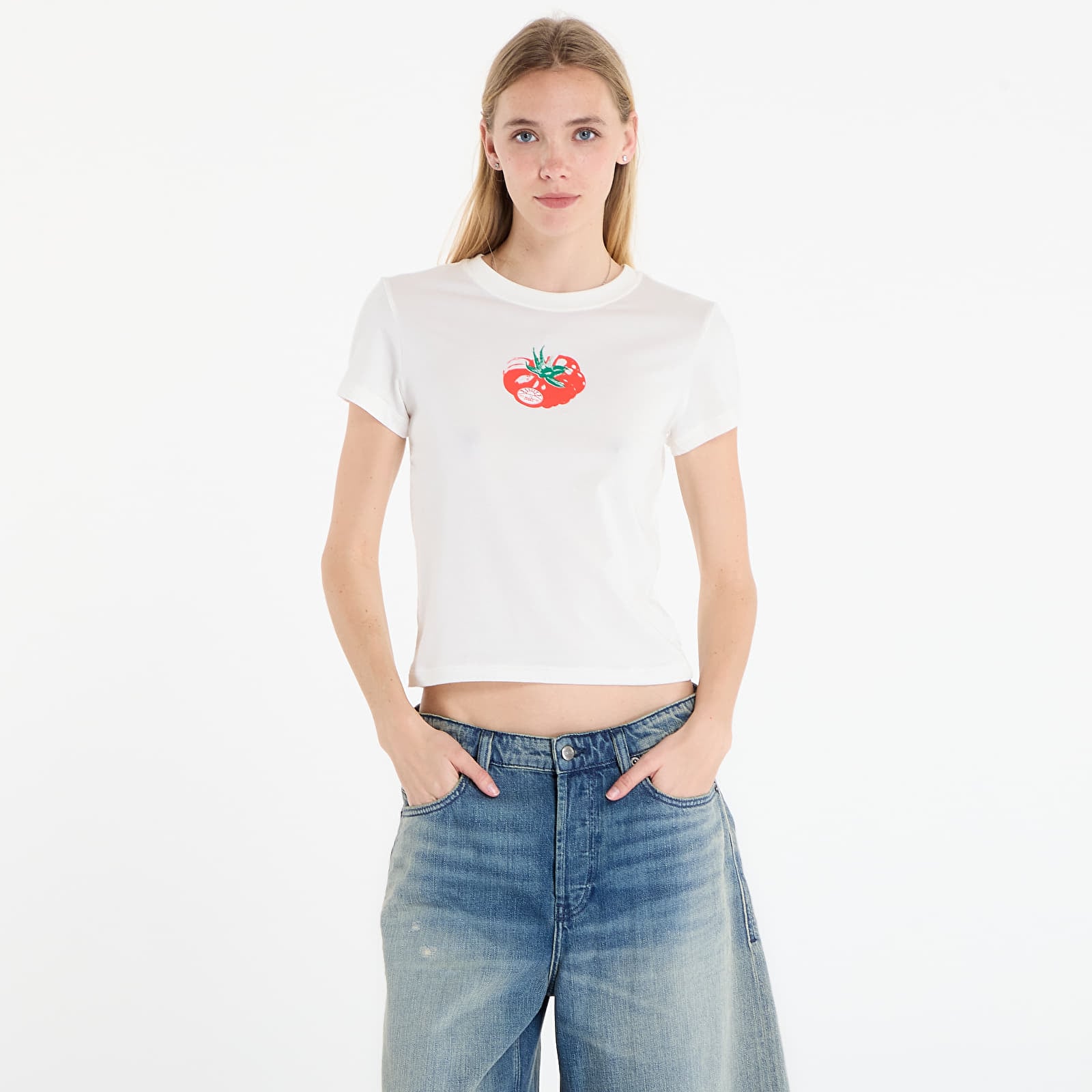 T-shirts för kvinnor Nike Sportswear Chill Knit Women's Slim Cropped T-Shirt Sail