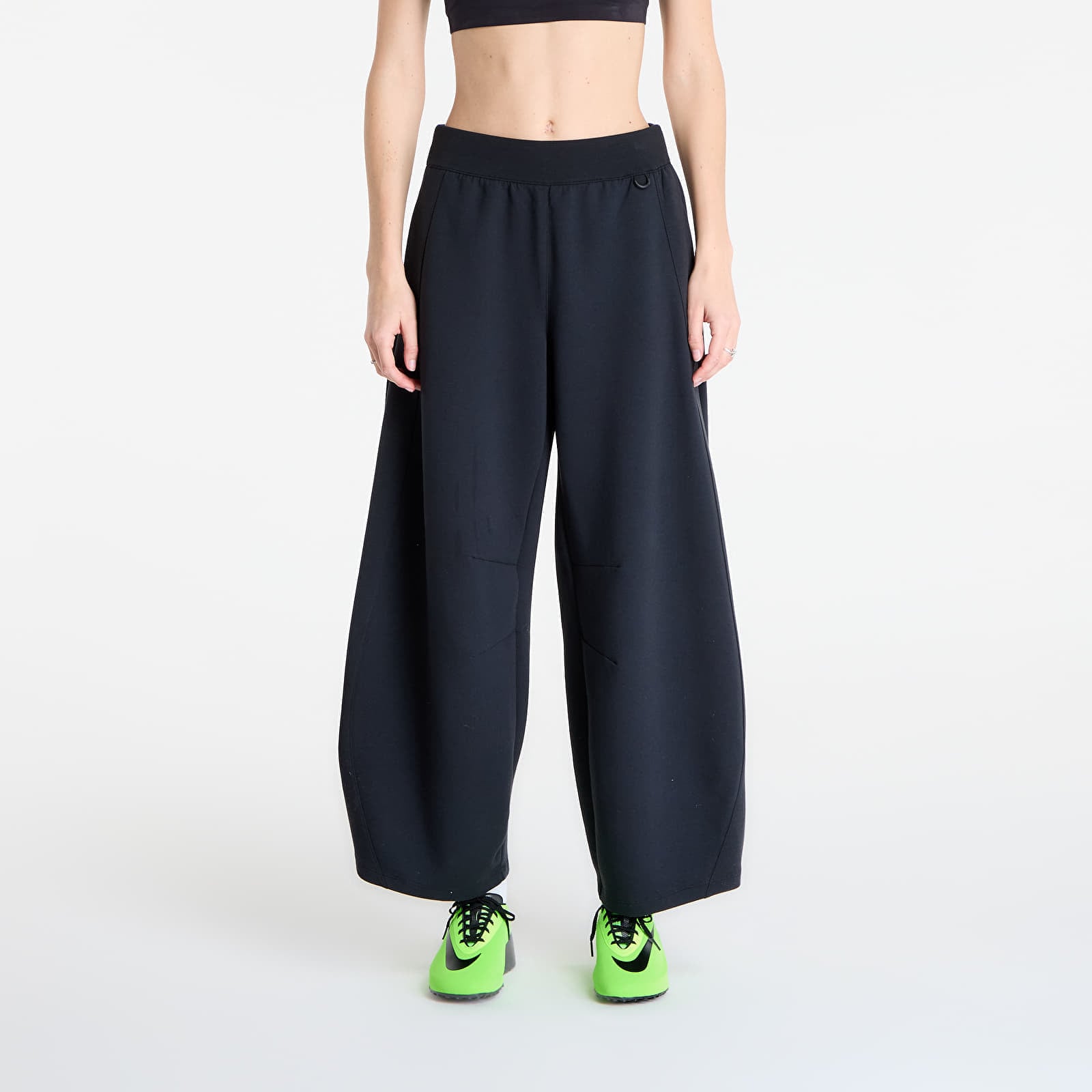 Sweatbroeken Nike 24.7 ImpossiblySoft Women's High-Waisted Wide-Leg Pants Black/ Black/ Dk Smoke Grey XL