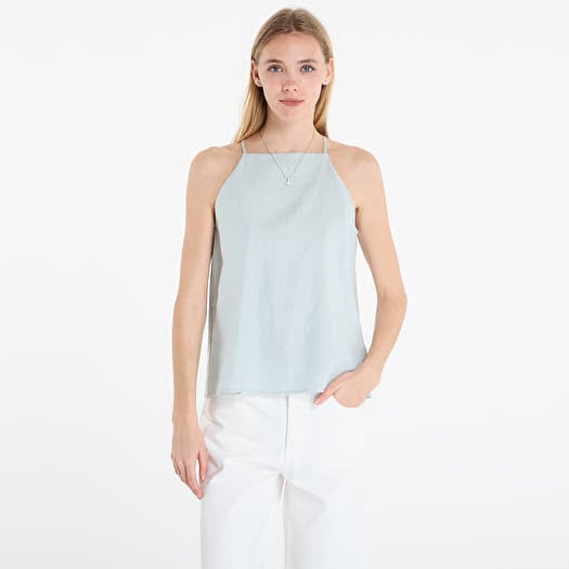 Apģērbs Calvin Klein Jeans Linen Sl Fashion Top Green