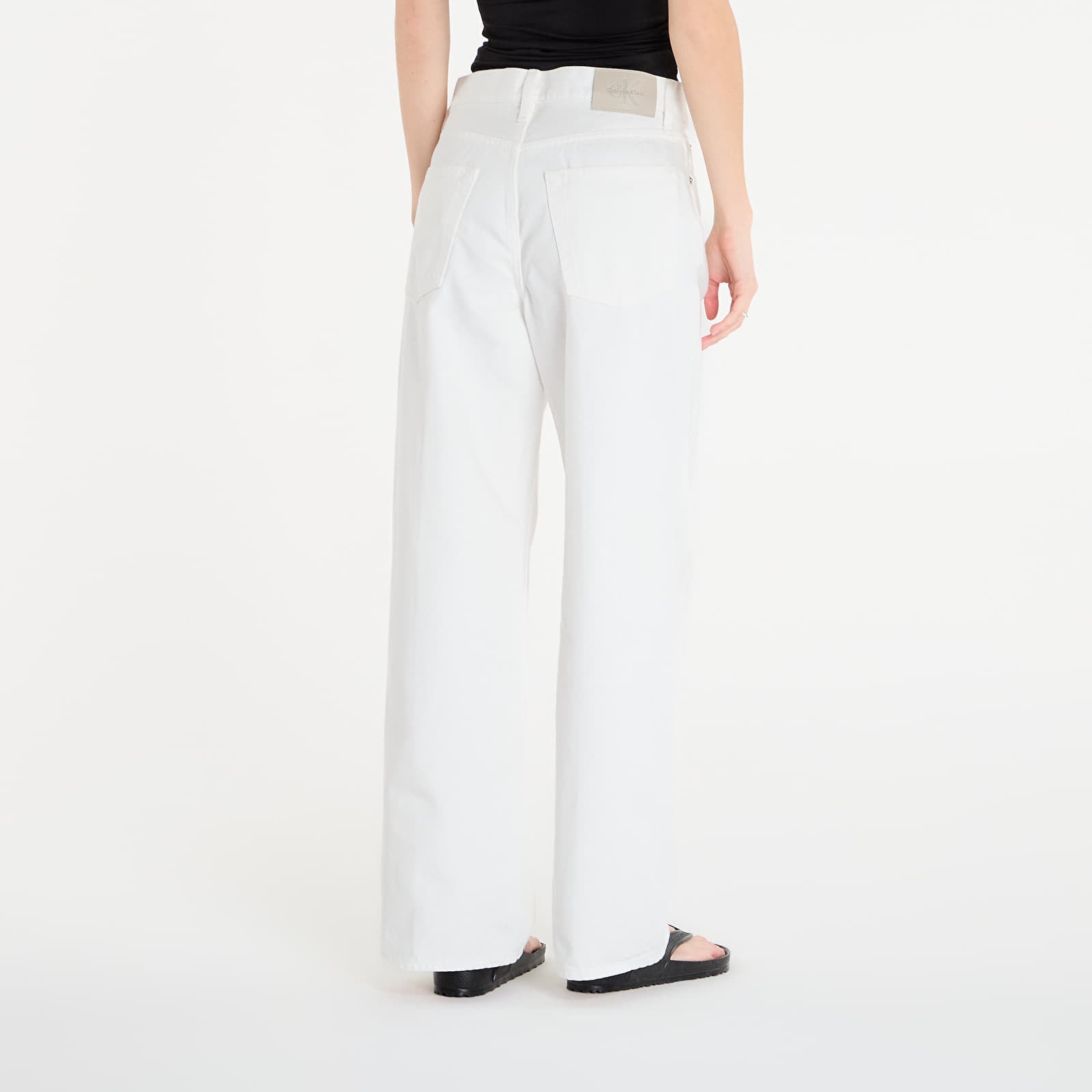 Dámské jeans Calvin Klein Jeans Low Rise Soft Baggy Jeans White