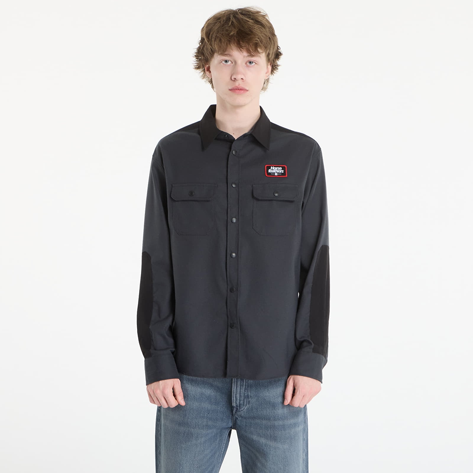 Πουκάμισο Horsefeathers Prom Shirt Dark Gray M