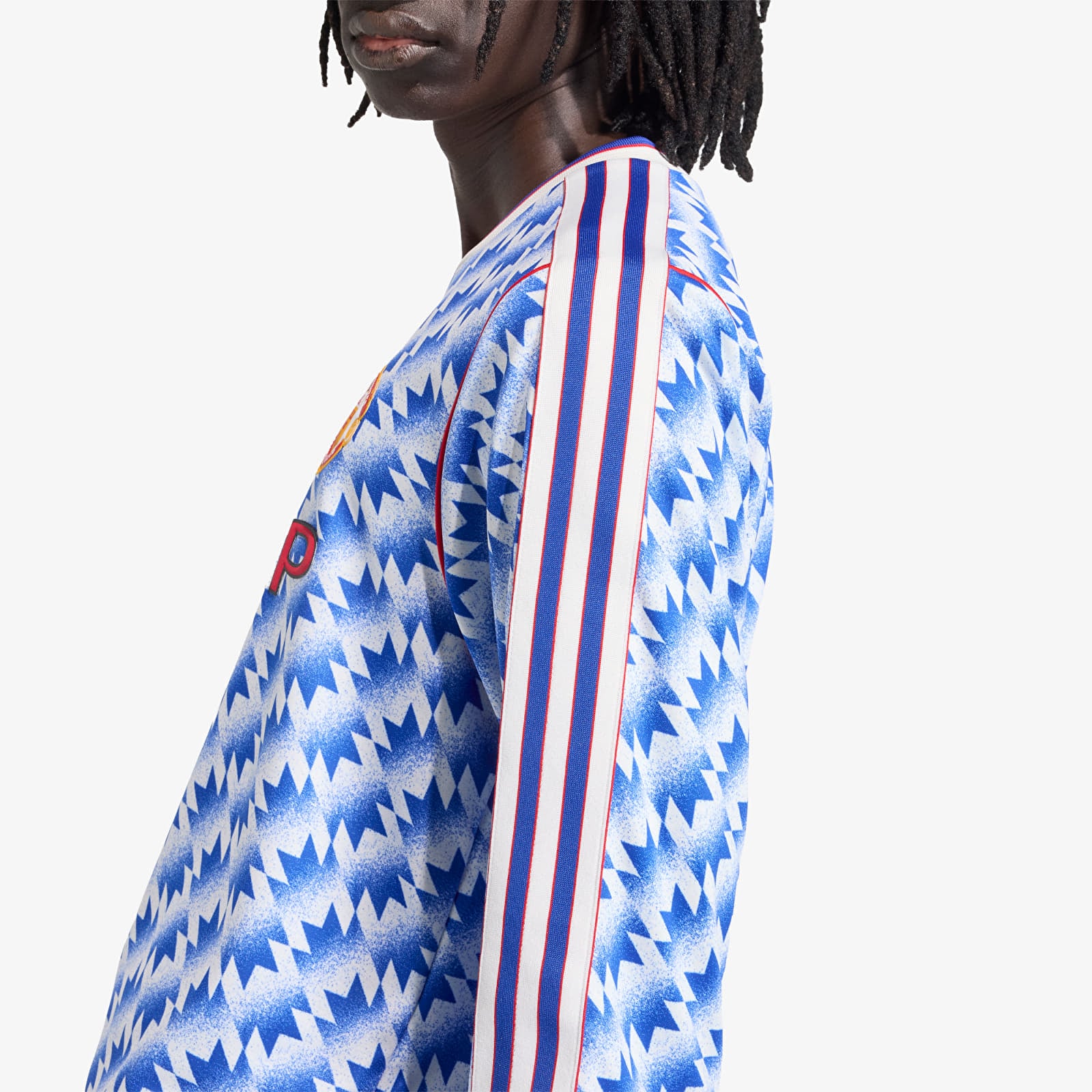 Ανδρικές φανέλες adidas Manchester United Away Long Sleeve Jersey 90 Multicolor