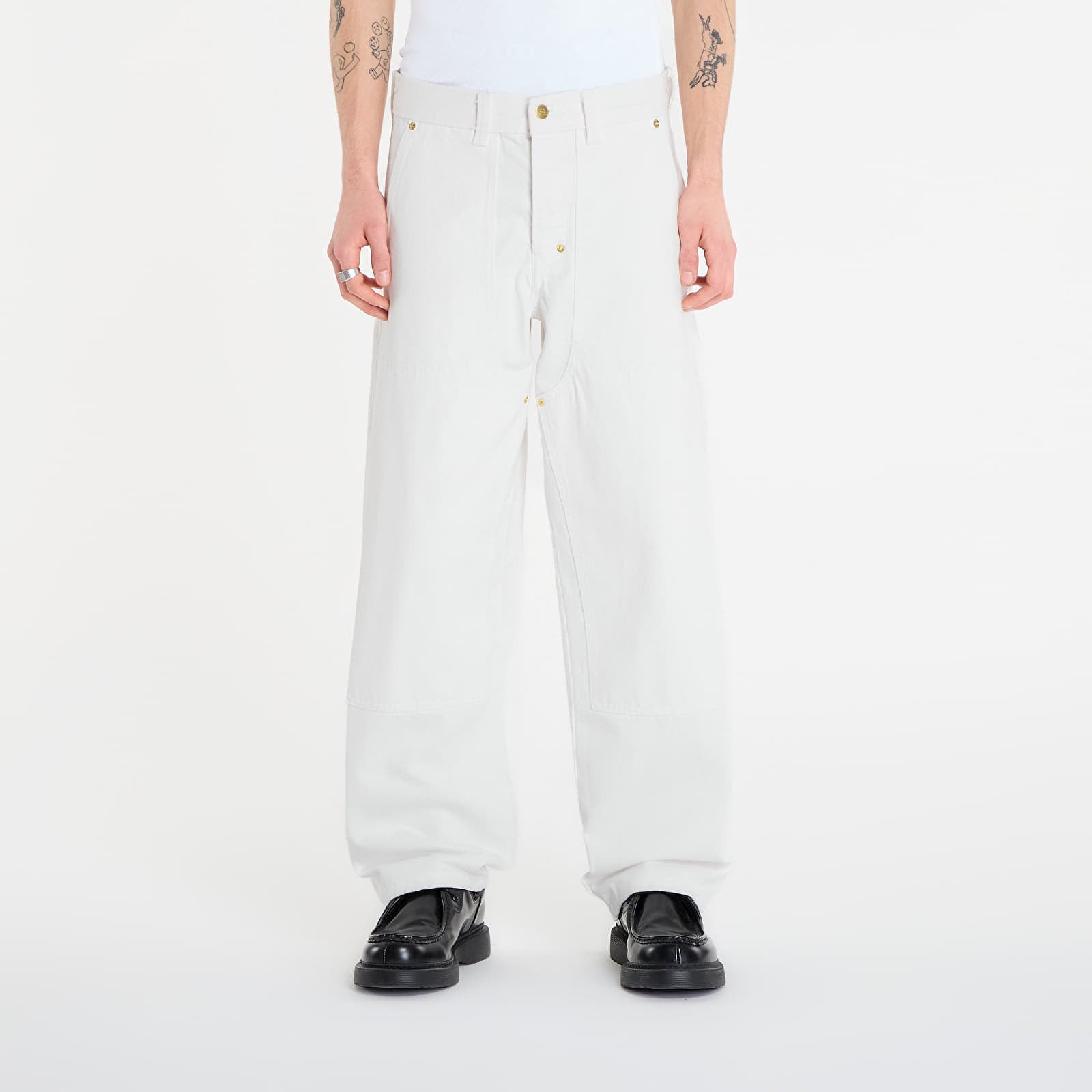 Vaqueros para hombre Dickies Selvedge Double Knee Deni White