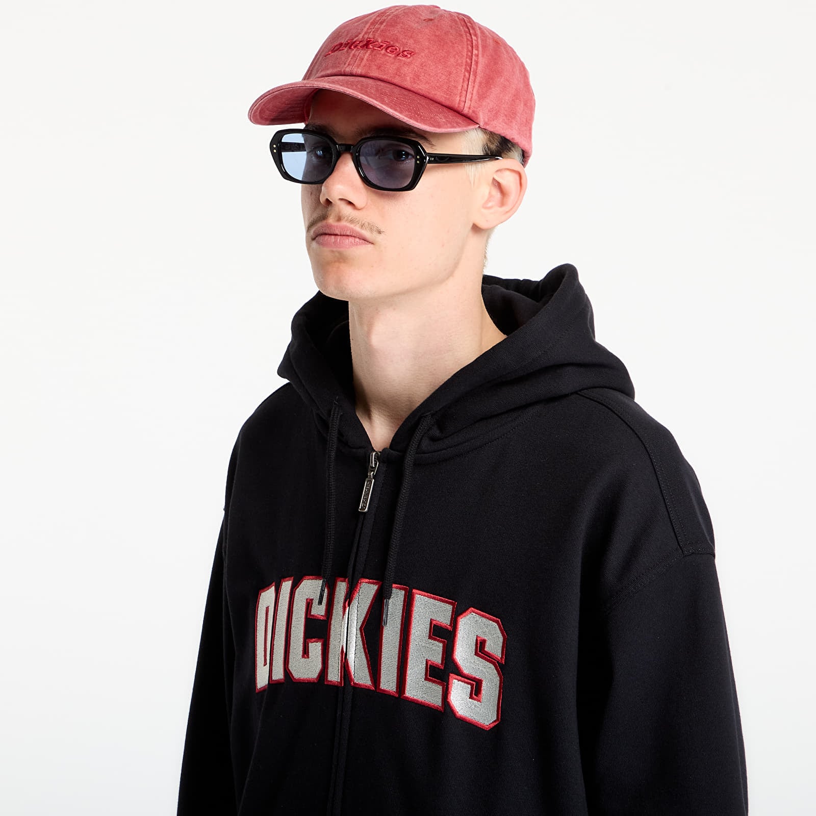 Pánske mikiny Dickies Aitkin Zip Hoodie Black