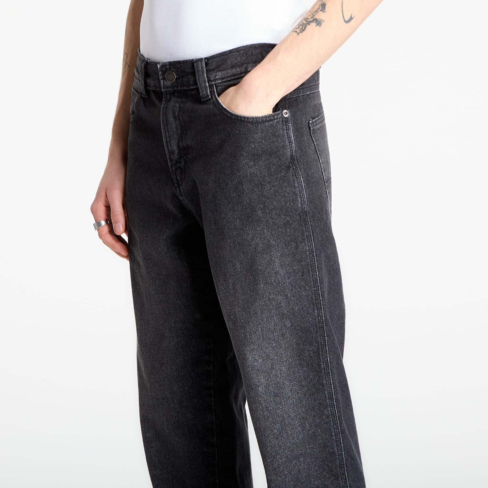 Meeste teksad Dickies 954 Relaxed Straight Work Jeans Black Washed