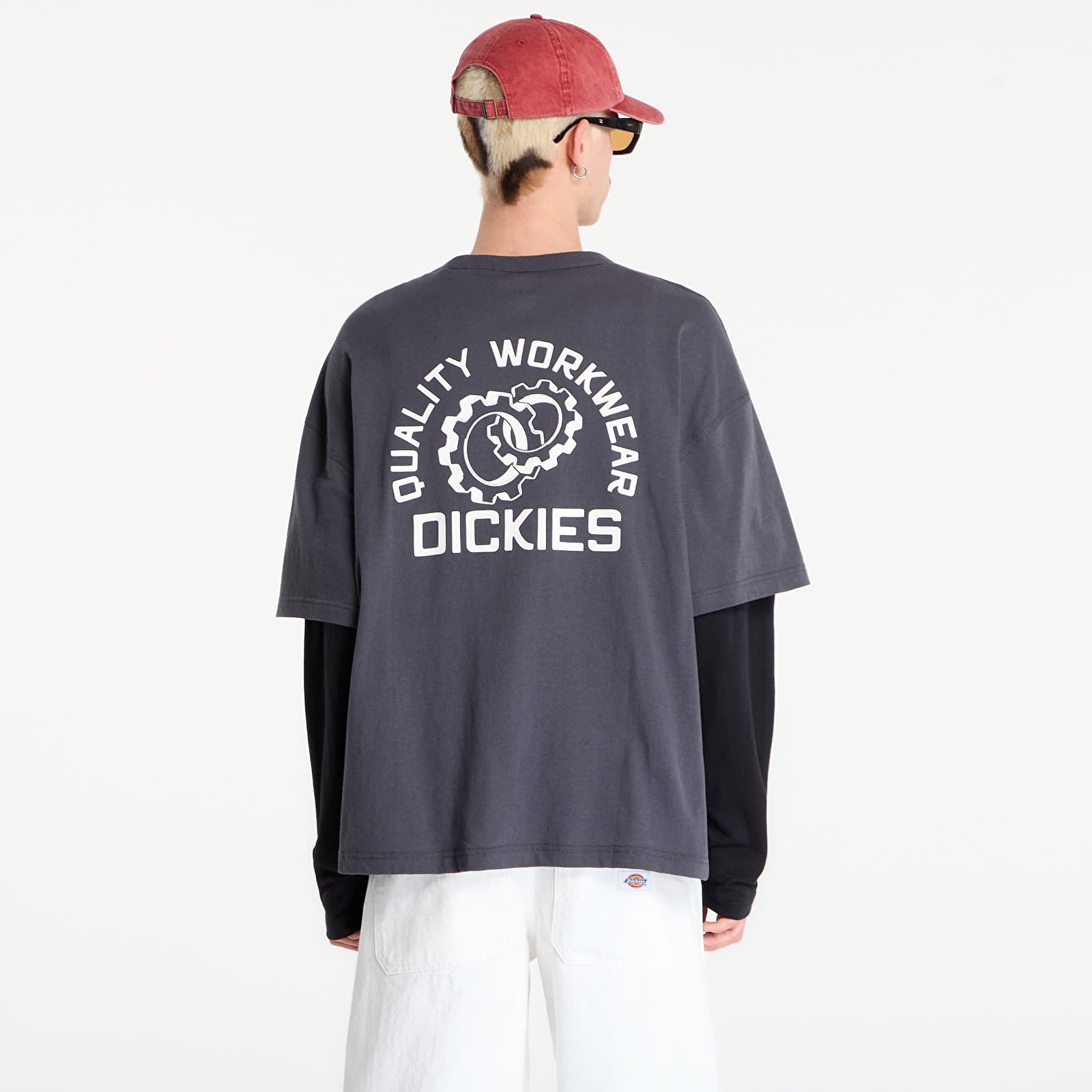 T-shirts homme Dickies Payson 2in1 Tee Black