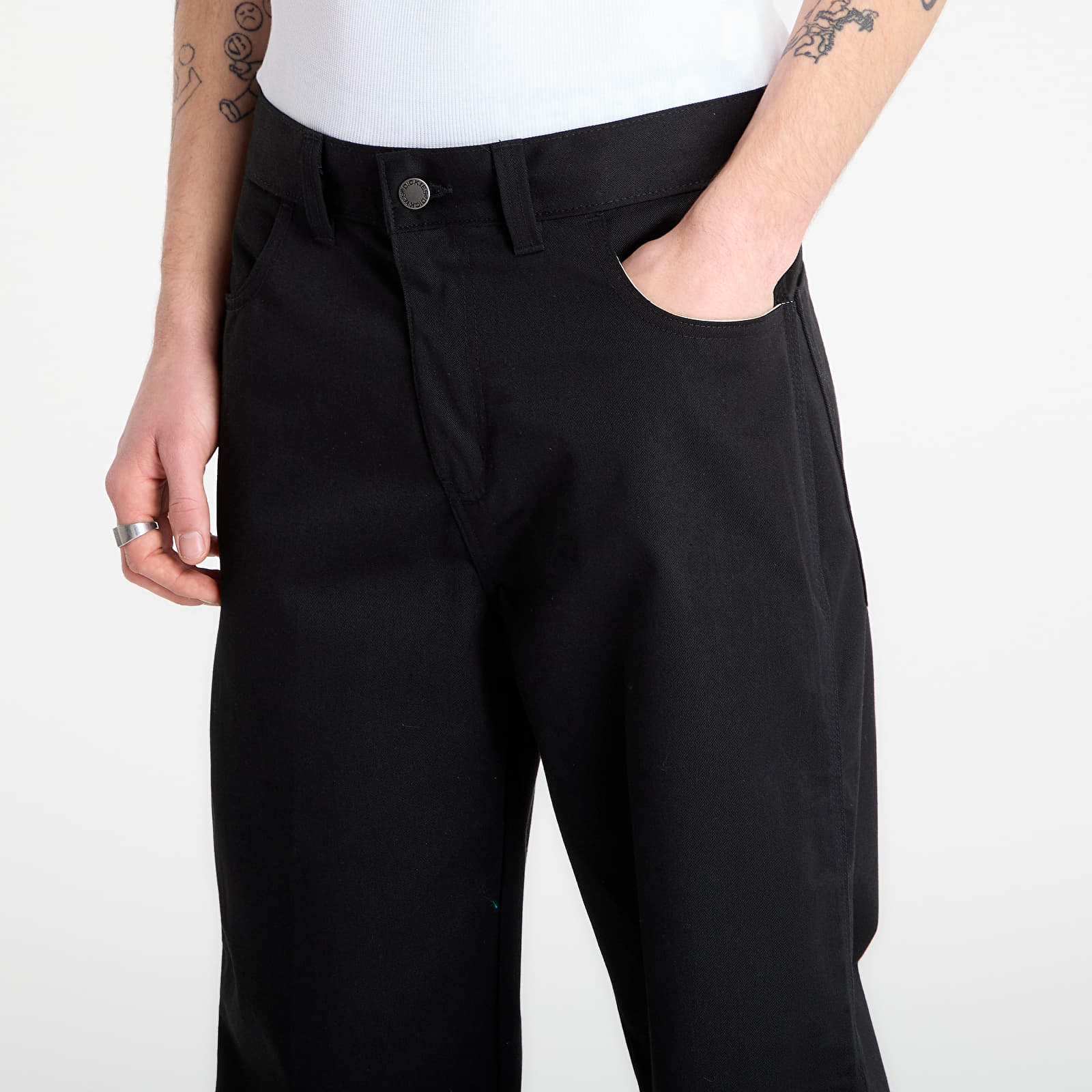 Férfi nadrágok Dickies Union Loose Straight Pant Black