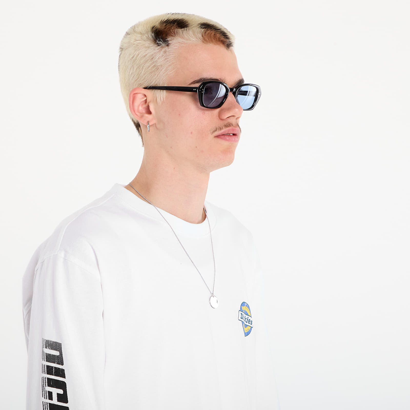 T-shirts homme Dickies Nashport Long Sleeve Tee White