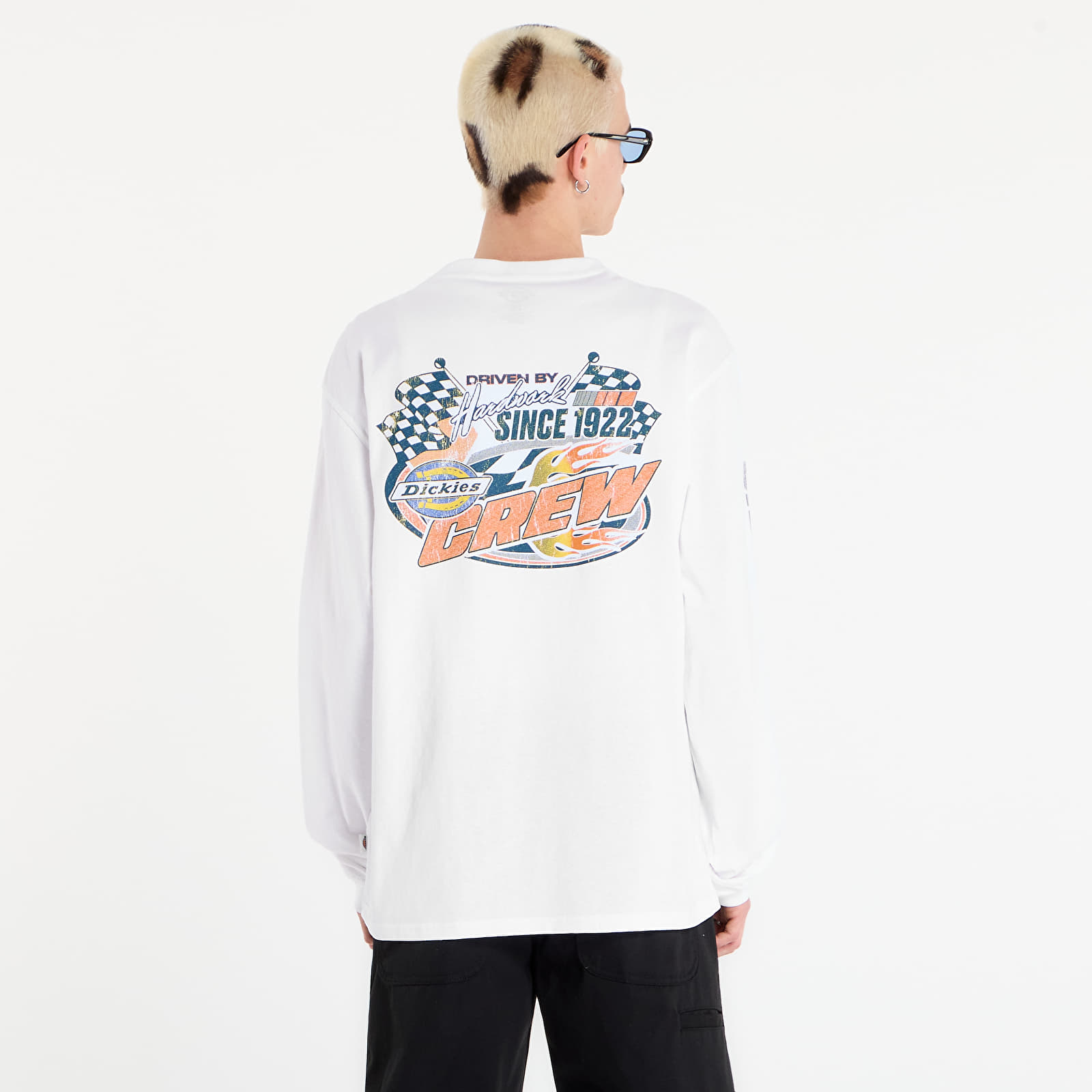 T-shirts homme Dickies Nashport Long Sleeve Tee White