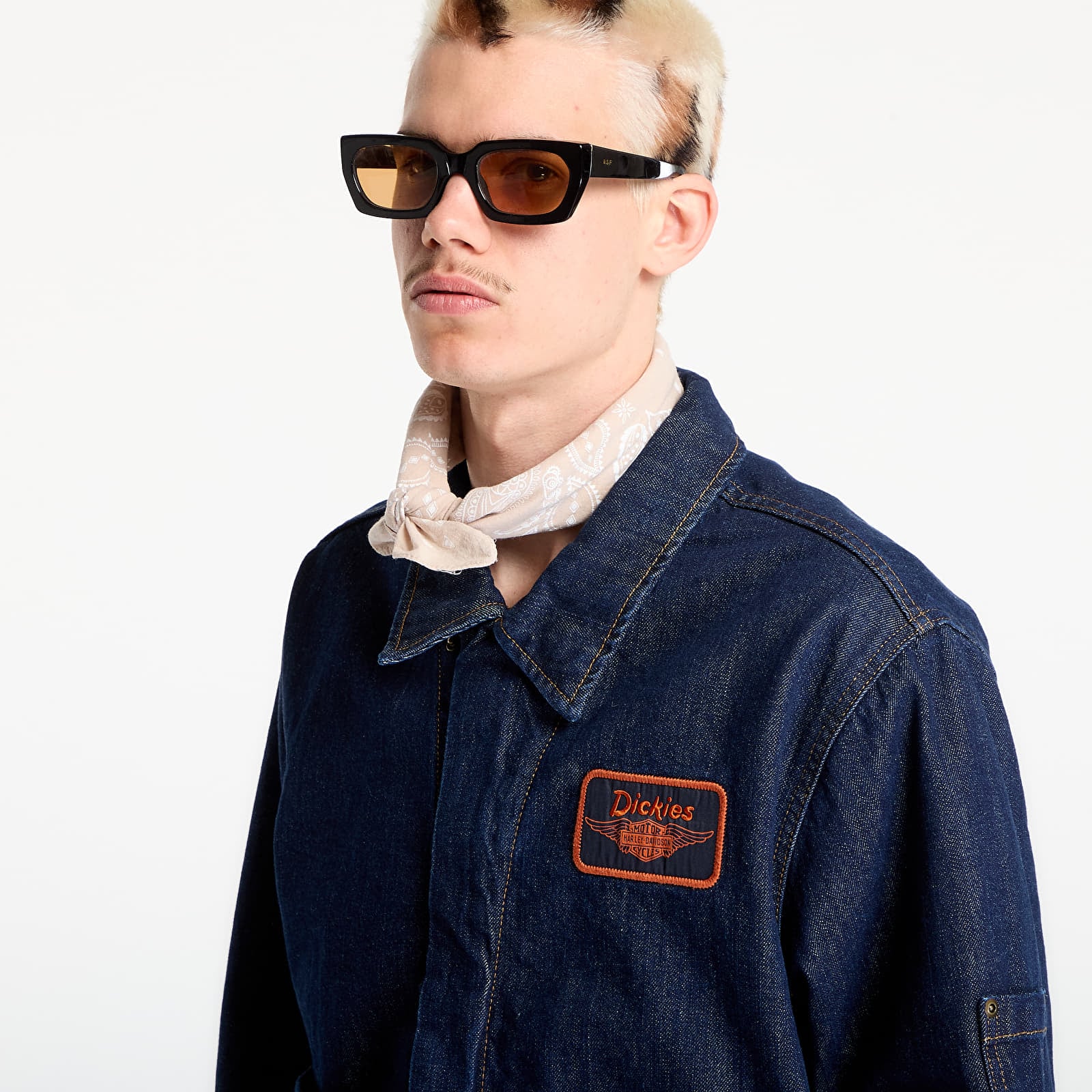 Ανδρικά σακάκια Dickies M X Hoodie Denim Jacket Blue