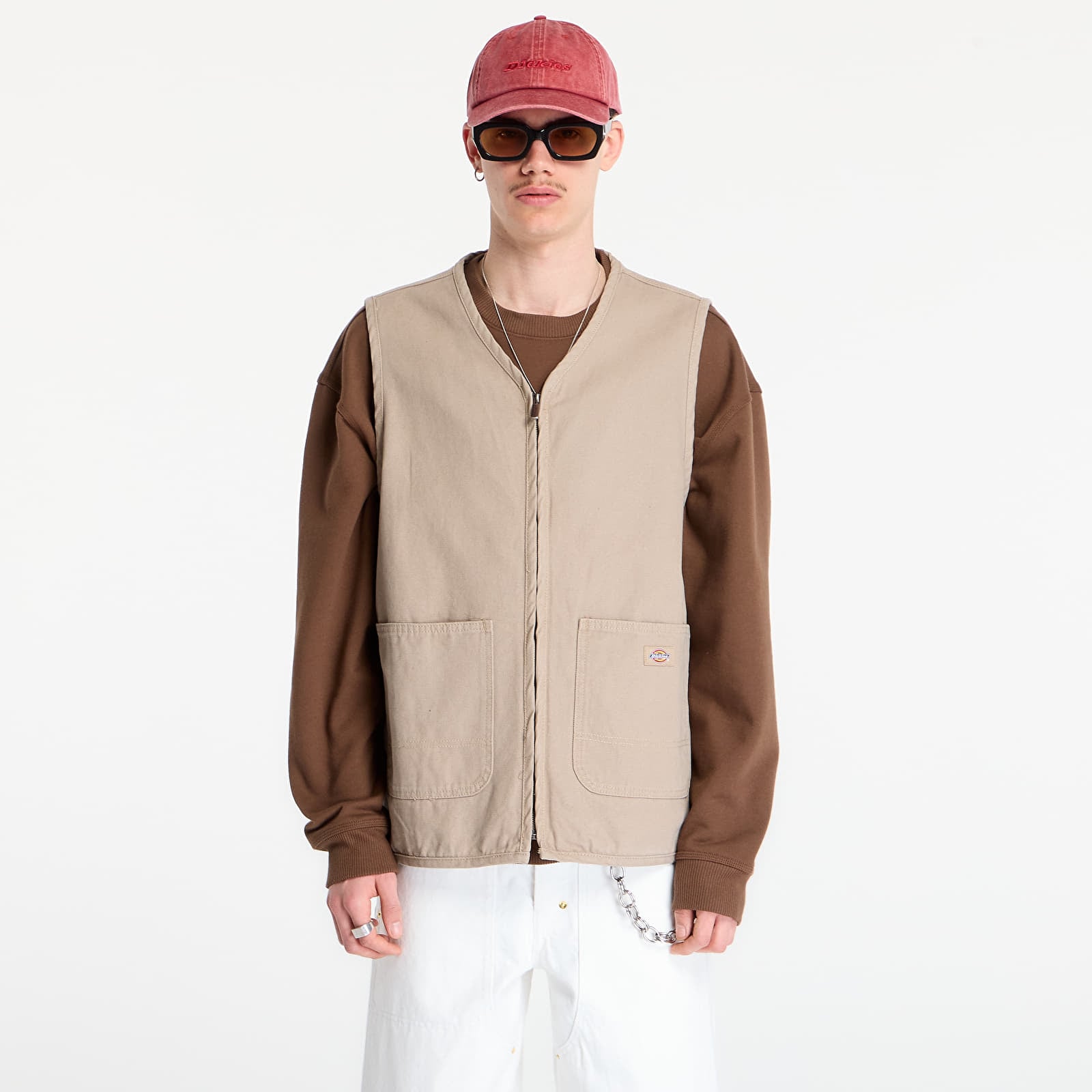 Veste pentru bărbați Dickies Canvas Summer Vest Desert Sand