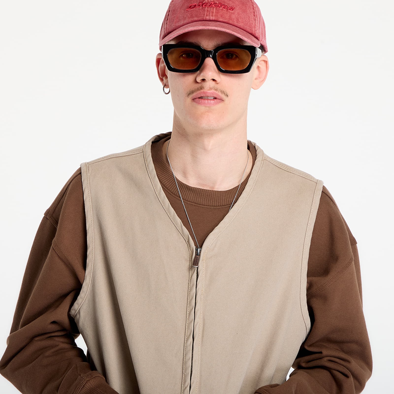 Veste pentru bărbați Dickies Canvas Summer Vest Desert Sand