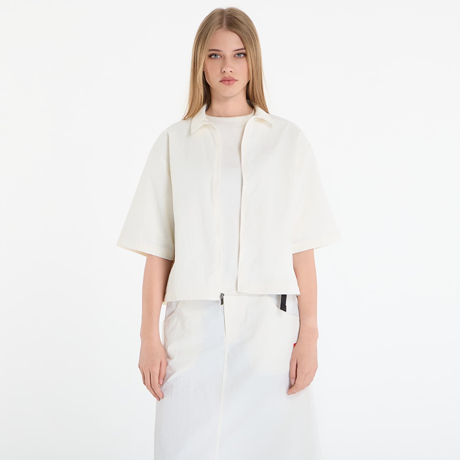 Košile The North Face Redbox Nylon S/S Shirt White Dune