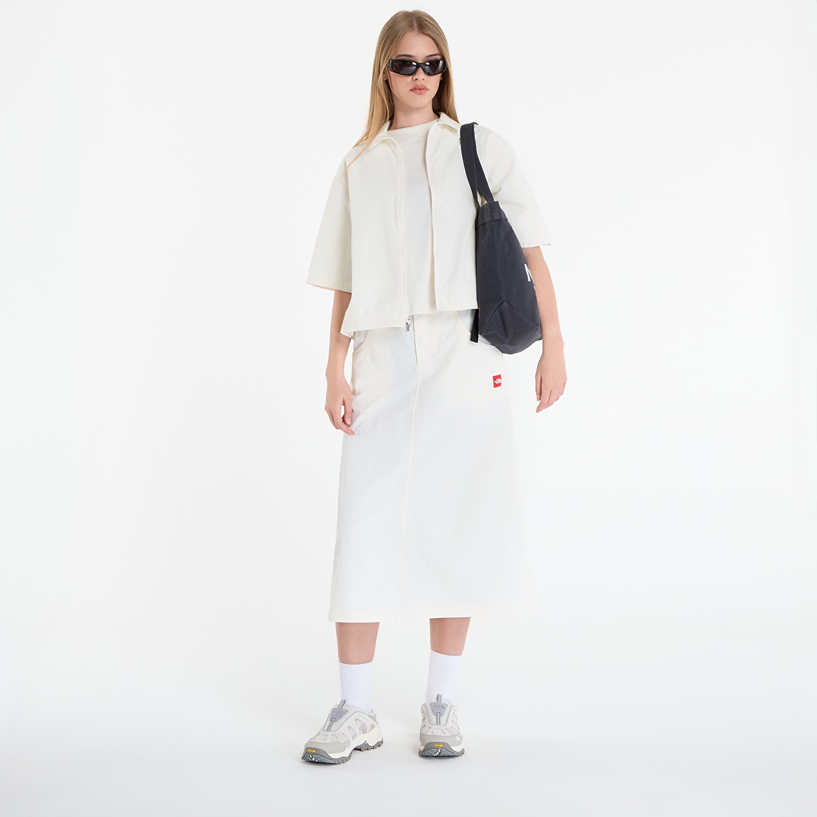 Košile The North Face Redbox Nylon S/S Shirt White Dune