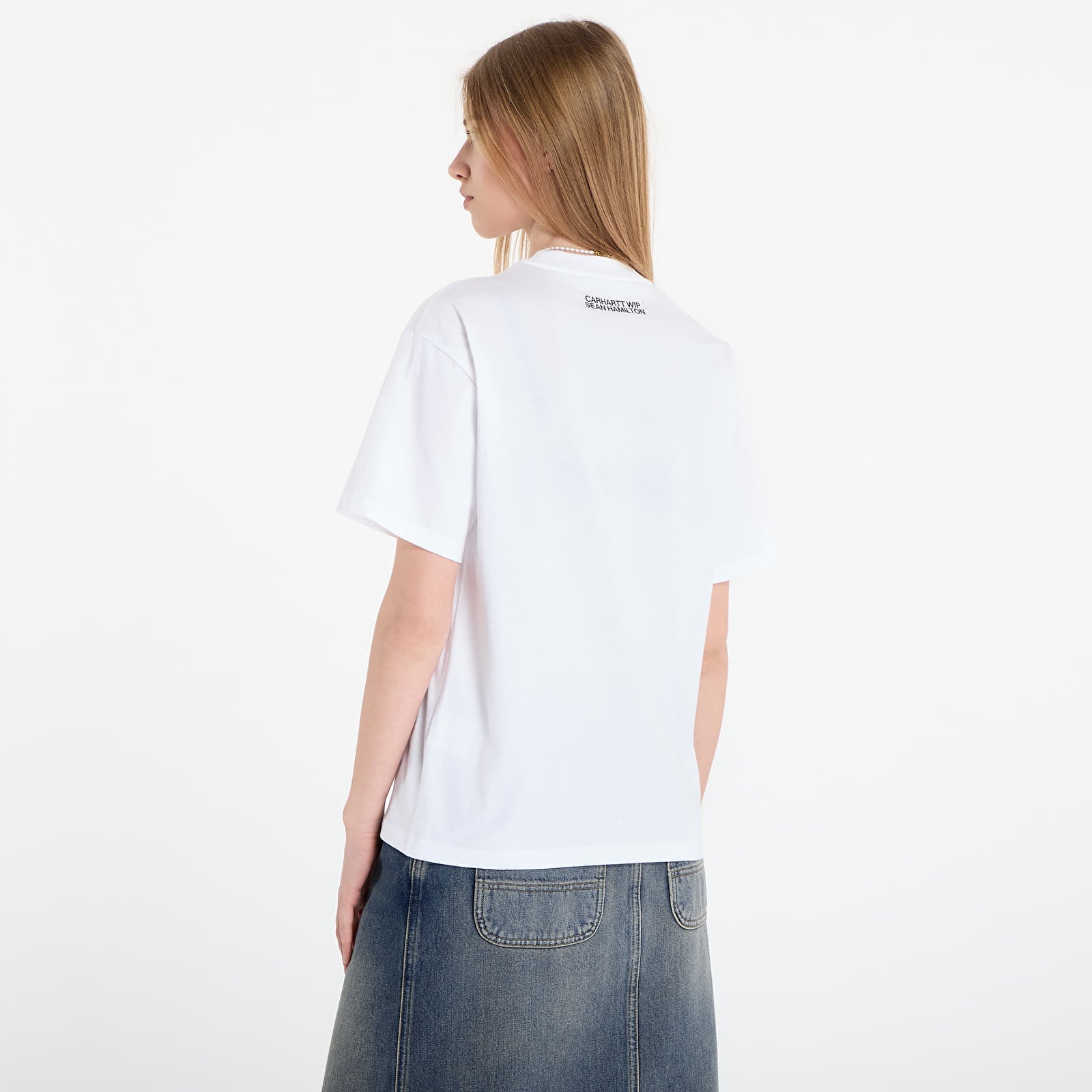 T-särgid Carhartt WIP W' S/S Sean Hamilton T-Shirt White