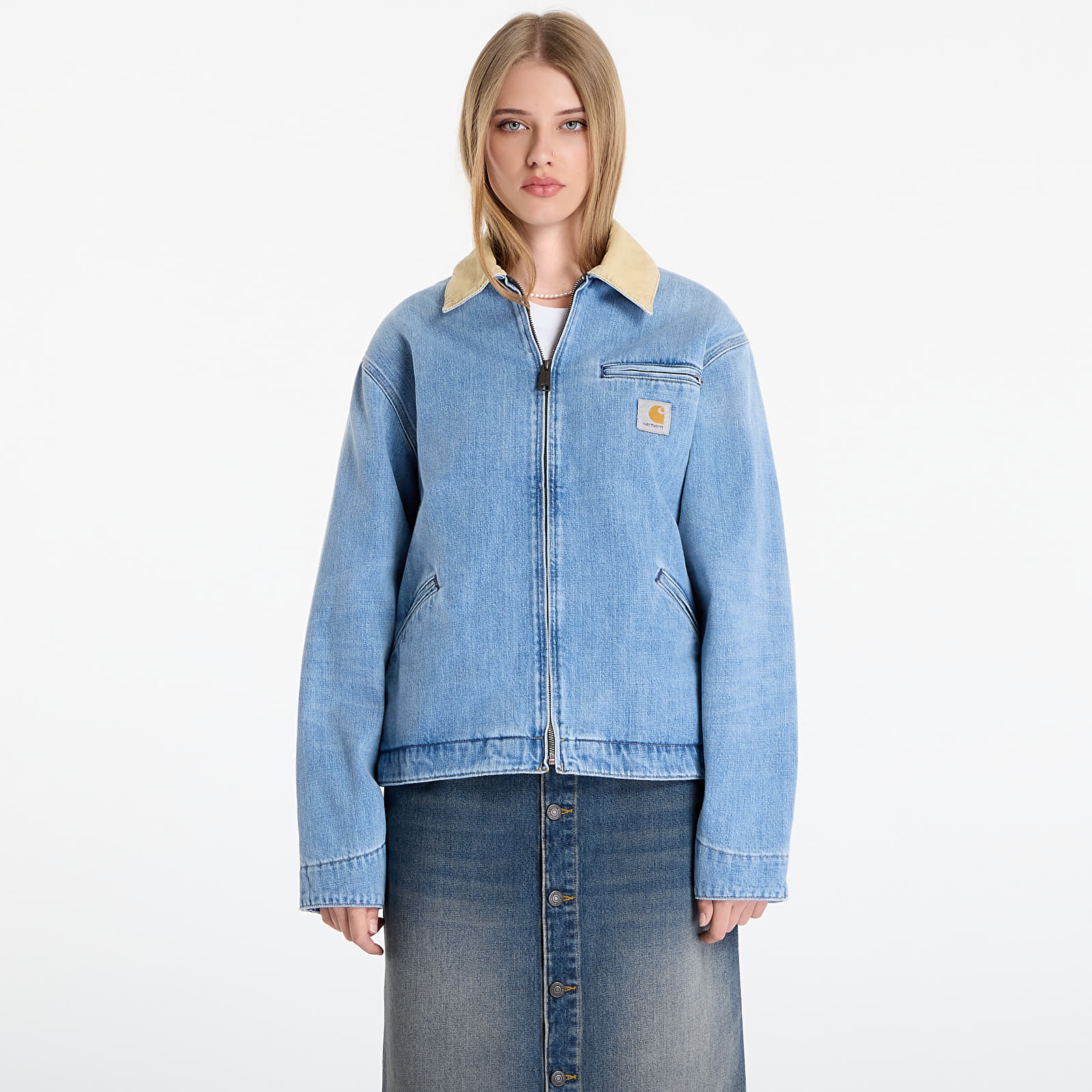 Jacken Carhartt WIP OG Detroit Jacket UNISEX Blue/ Dusty H Brown