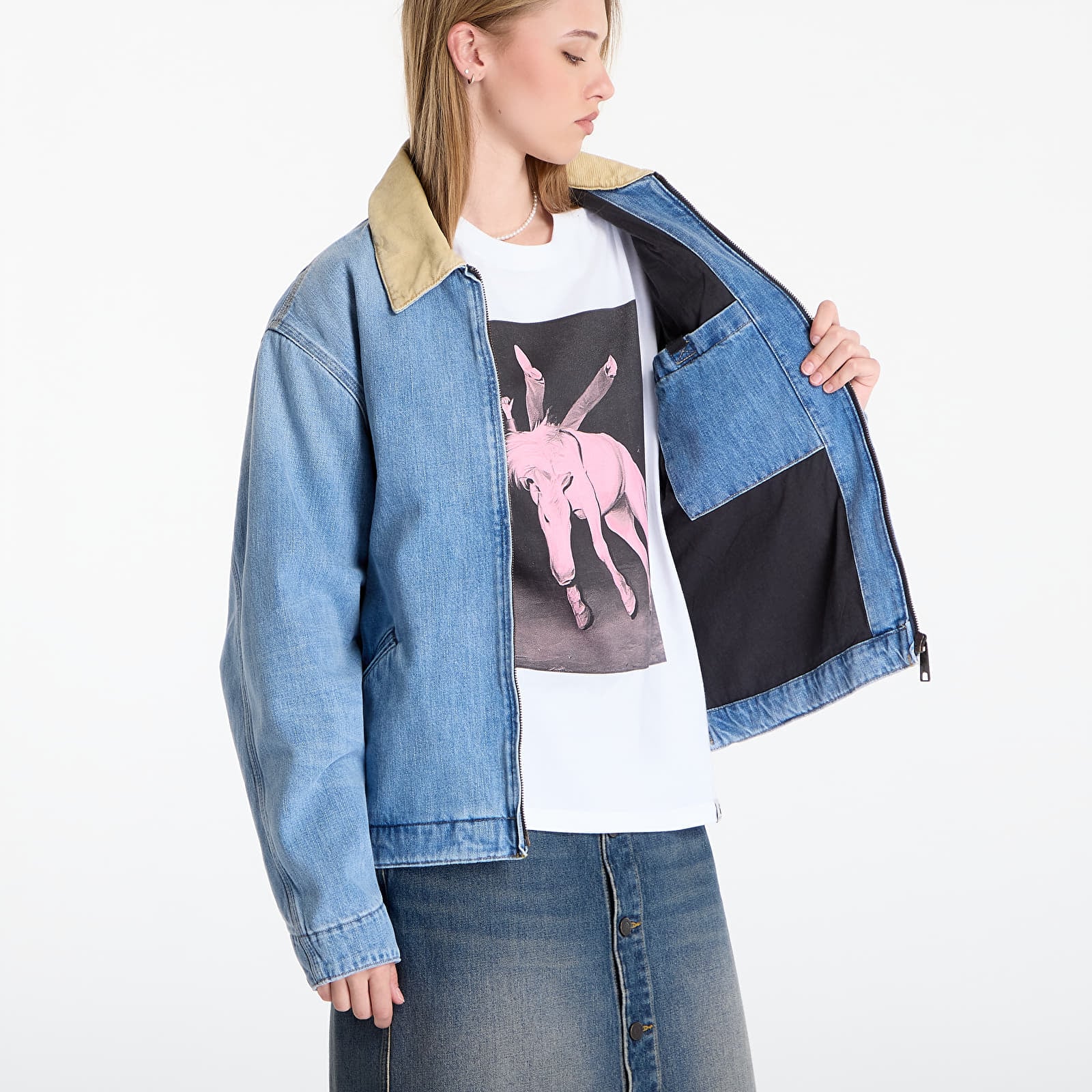 Jacken Carhartt WIP OG Detroit Jacket UNISEX Blue/ Dusty H Brown