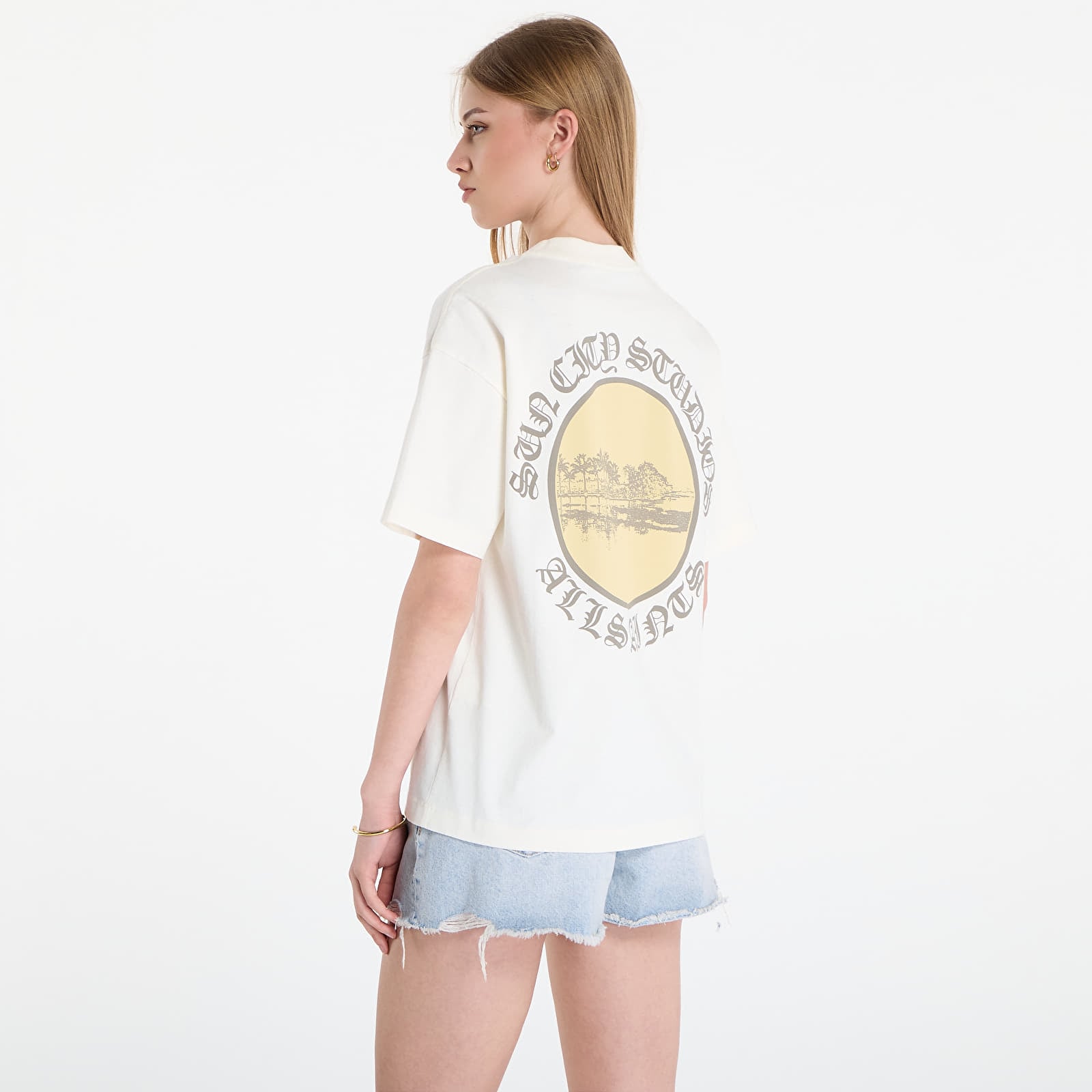 T-Shirts AllSaints Sun City Etta Tee Egret White