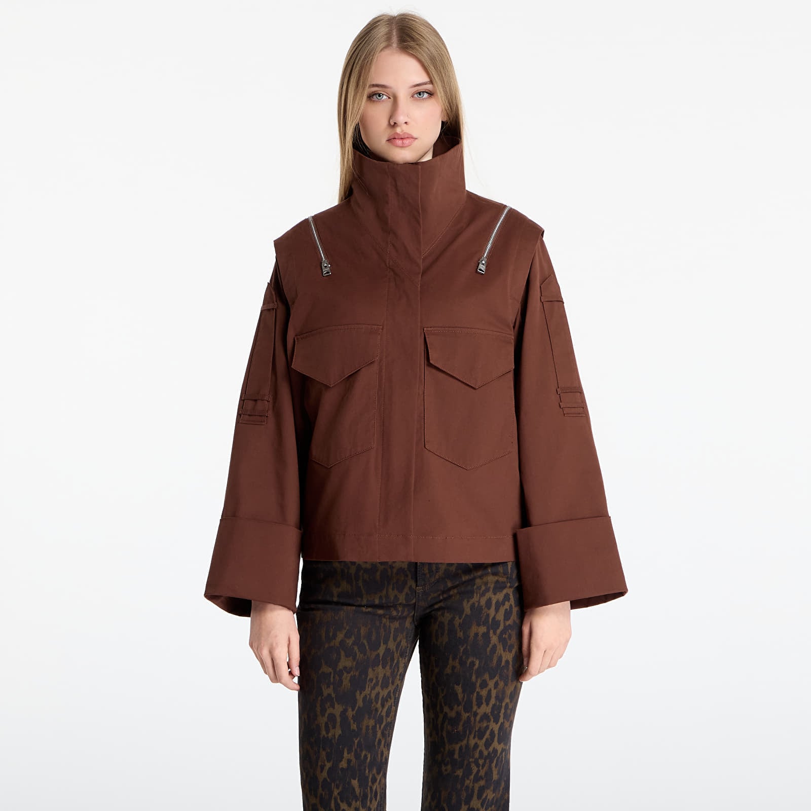 Jacket AllSaints Leighton Jacket Penny Brown S