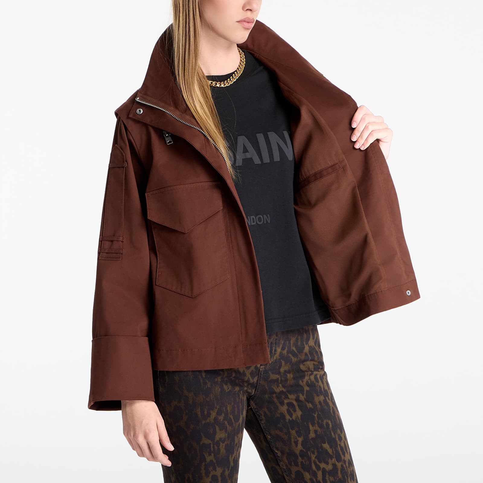 Jacken AllSaints Leighton Jacket Penny Brown