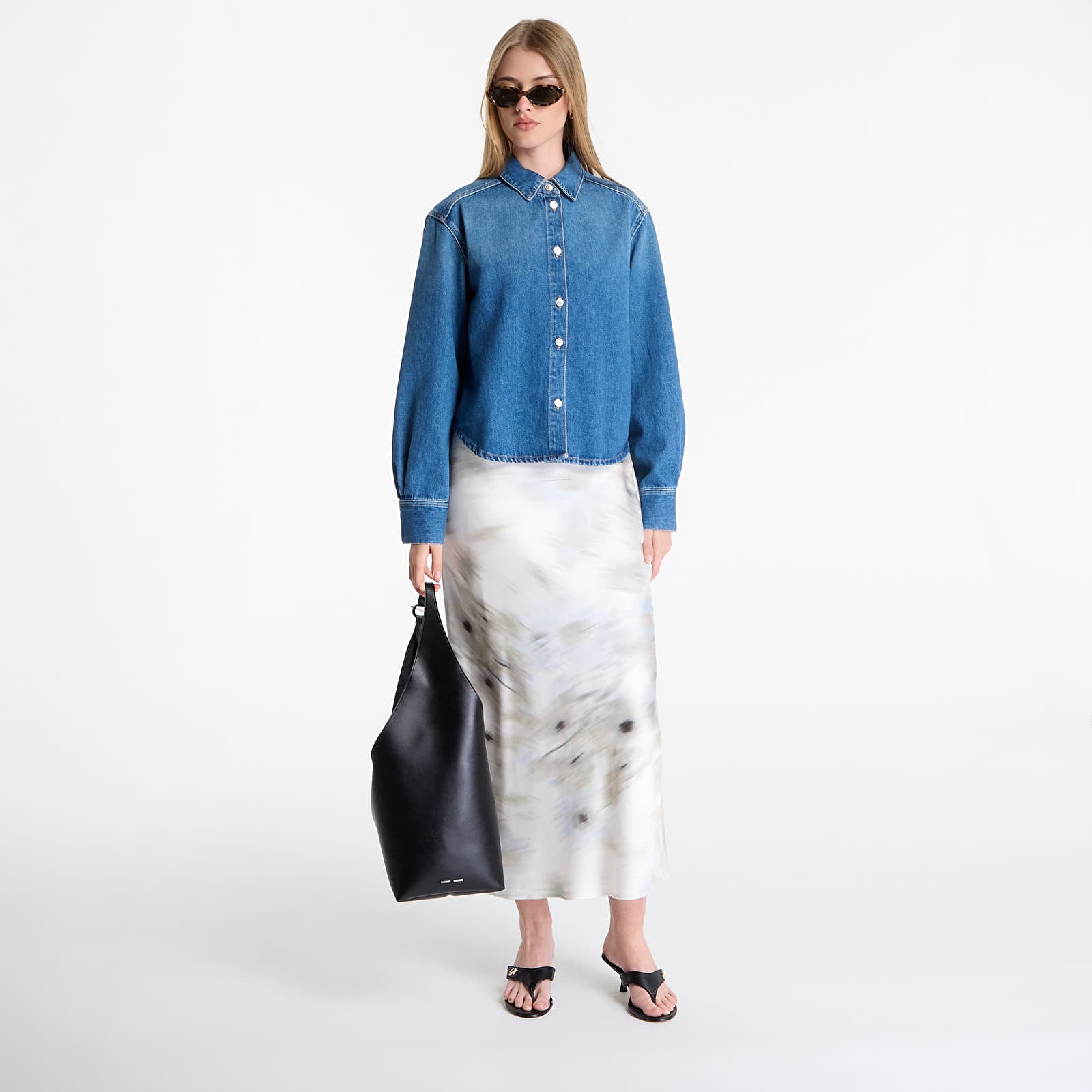 Shirts Samsøe Samsøe Sacelia Shirt Fluid Denim