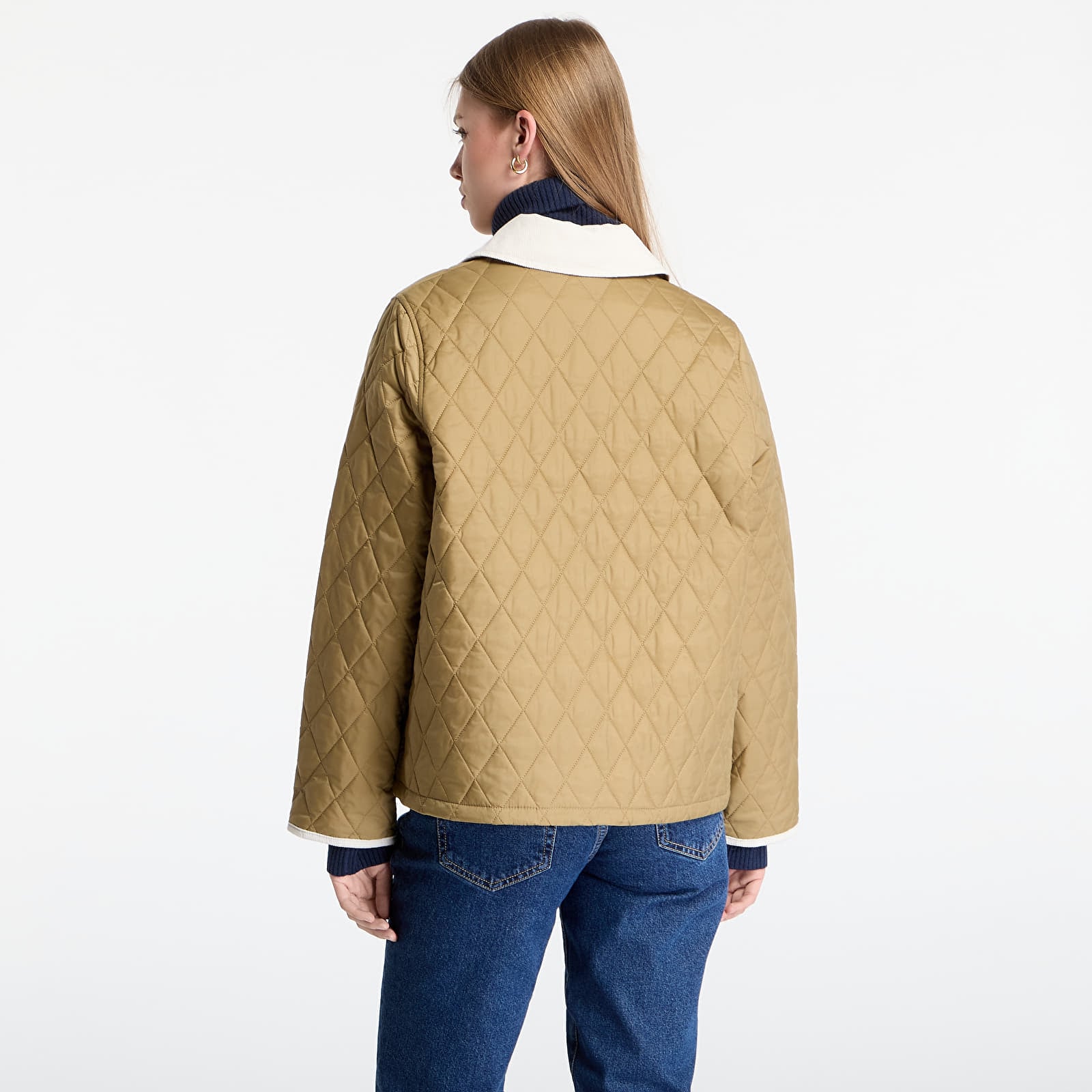 Jacken Barbour Icons Cropped Liddesdale Quilted Jacket Sand/ Dress/ Pearl